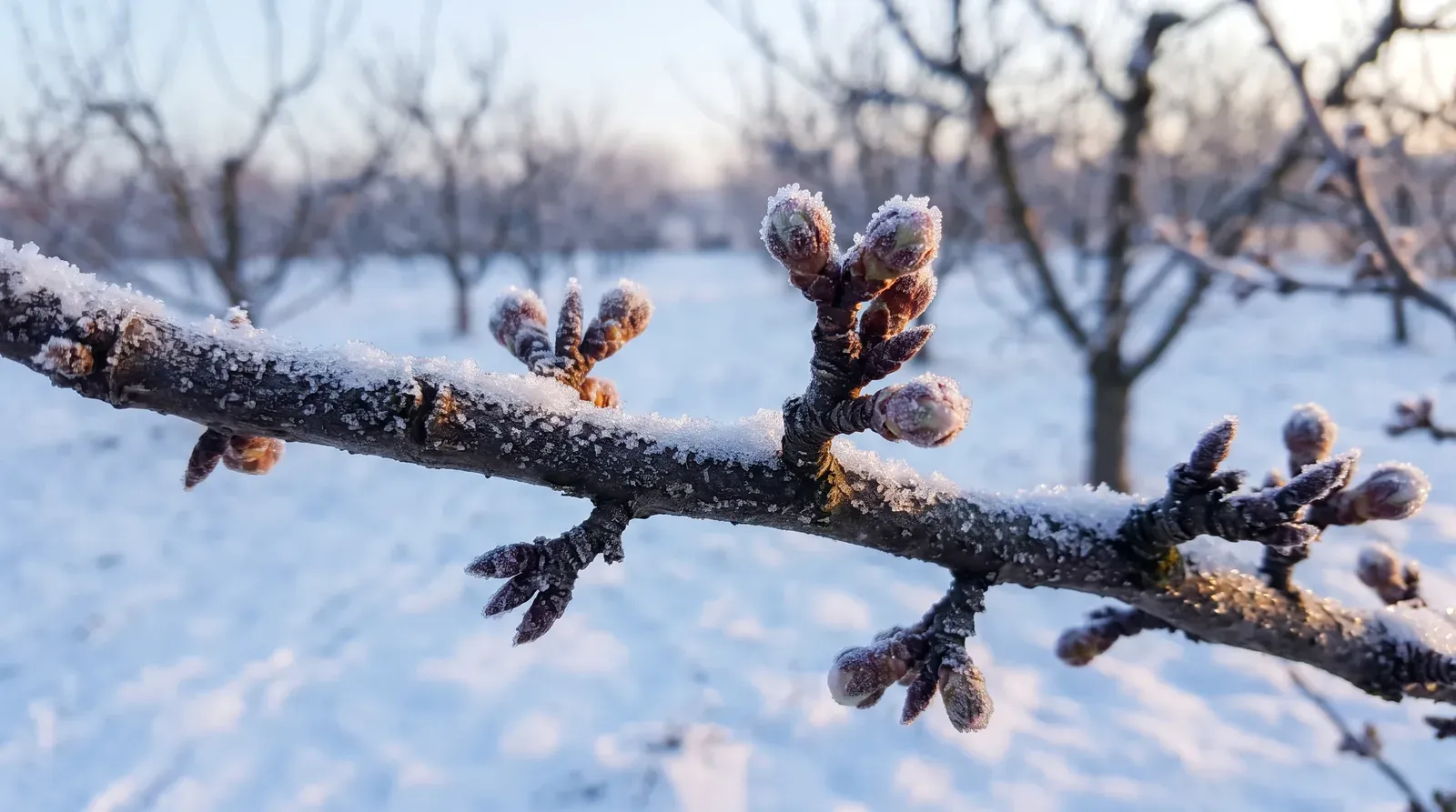 Winterhardheid van fruitbomen: bij welke temperatuur sterven knoppen, hout en wortels af