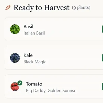 Harvest Tracker - Log what you pick and see your totals grow through the season