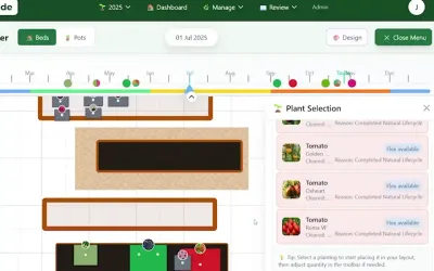 Plot Designer - Map out your beds, borders and growing areas